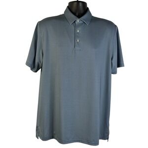 Southern Tide Blue Pink Micro Check Button Down Performance Shirt‎ Men's Large